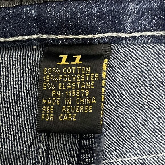 Womens BQB Jeans Distressed Look Skinny Fit 11 Blue Grayish Wash Denim - Picture 3 of 9